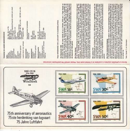 SWA BULLETIN 59 1989: 75th ANNIVERSARY OF AERONAUTICS