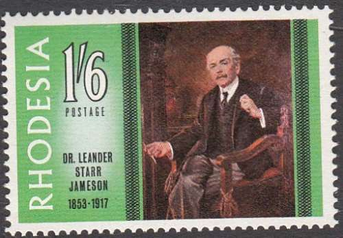 RHODESIA 1967: Dr JAMESON`S 50th DEATH ANNIVERSARY MNH (SACC 165)