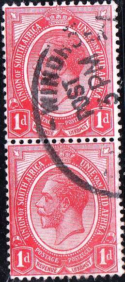 GERMAN SWA 1915: FORERUNNERS 1d PAIR USED (SACC 3) - WINDH`OEK` CDX