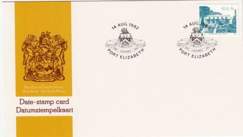 RSA DATE-STAMP CARD 1982: PORT ELIZABETH BOWLING CLUB CENTENARY