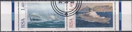 RSA 1996: 50th ANNIVERSARY OF S.A. MERCHANT MARINE HORIZONTAL PAIR CTO (SACC 969-970)