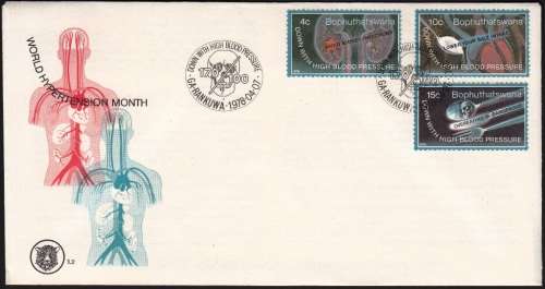 BOPHUTHATSWANA 1978: FDC 1.2 - WORLD HYPERTENTION MONTH