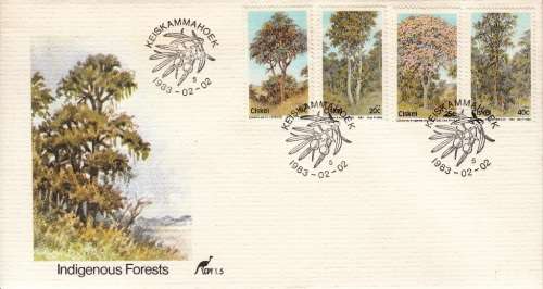 CISKEI FDC 1.5 1983: INDIGENOUS FORESTS