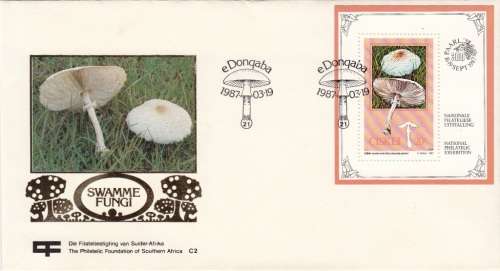 CISKEI 1987: FOUNDATION FDC #2  FUNGI - MINISHEET