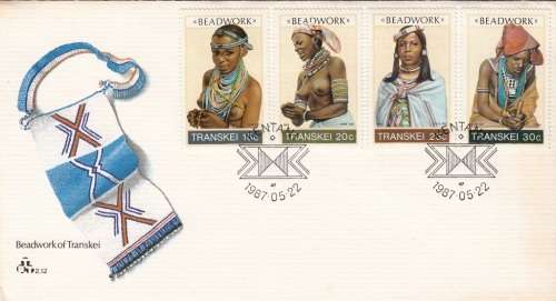 TRANSKEI 1987: OFFICIAL FDC 2.12 - BEADWORK OF TRANSKEI