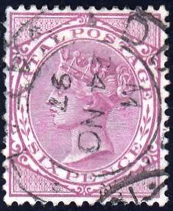 NATAL 1882: QV 6 PENCE USED (SACC99)