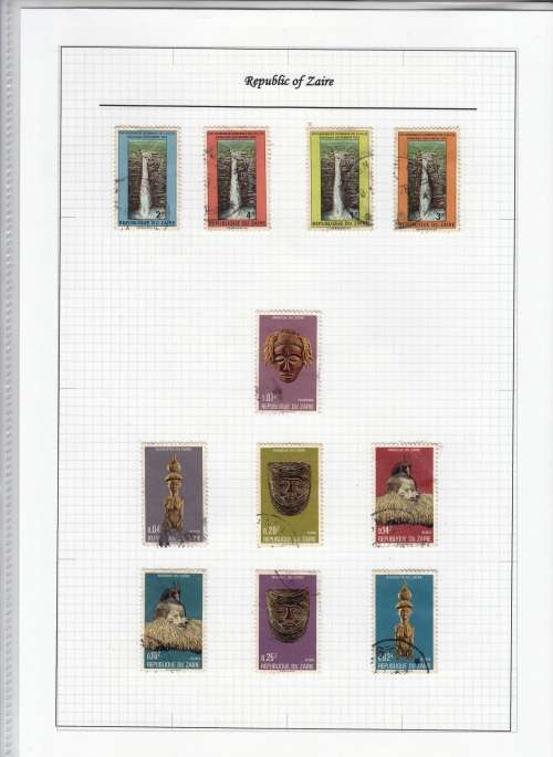 WORLD STAMPS - REPUBLIC OF ZAIRE 56 USED STAMPS