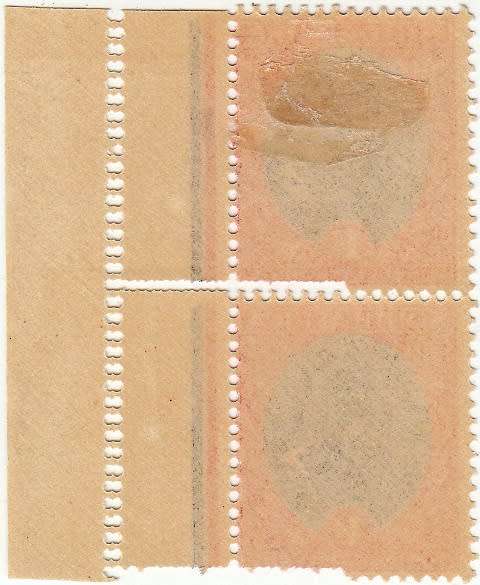 UNION 1927 PRETORIA 1d SHIP MARGINAL PAIR ISSUE 3 MH (SACC 30P) VARIETY V33 see below