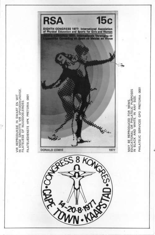 RSA 1977 PHYSICAL EDUCATION B and W PHOTOGRAPHIC MEDIA RELEASE - SCARCE