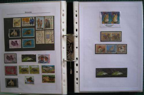 LARGE FILE CONTAINING APPR. 1650 STAMPS AS LISTED NEATLY ARRANGED NOT MOUNTED