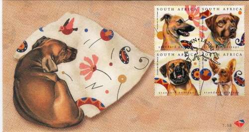 RSA 2003: OFFICIAL FDC 7.58 - JUNASS STAMP EXHIBITION ON DOGS