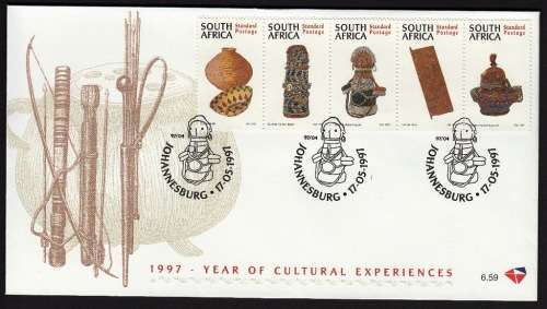 RSA 1997: OFFICIAL FDC 6.59 and 6.60 - YEAR OF CULTURAL EXPERIENCES SET