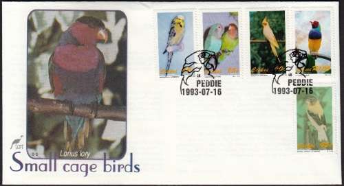 CISKEI 1993: OFFICIAL FDC 2.8 - SMALL CAGE BIRDS