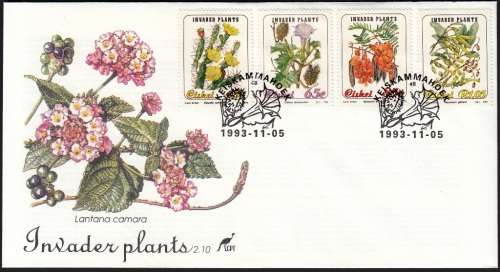 CISKEI 1993: OFFICIAL FDC 2.10 - INVADER PLANTS