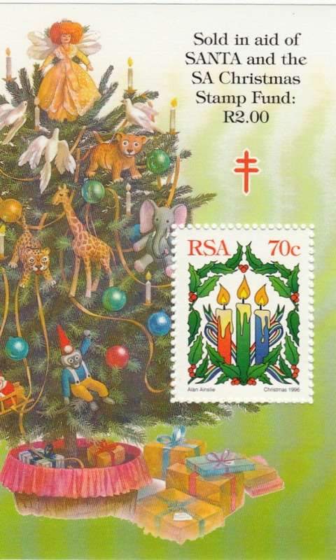 RSA 1996: SANTA and CHRISTMAS FUND MINISHEET MNH (SACC 976)