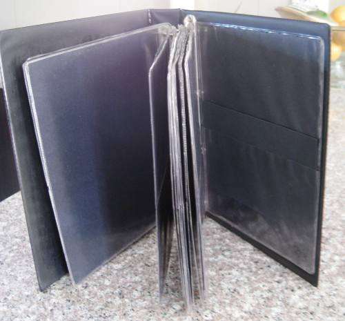MEDIUM SIZE RED FDC ALBUM with SPACE FOR 56 REGULAR and 6 LARGE SIZE COVERS
