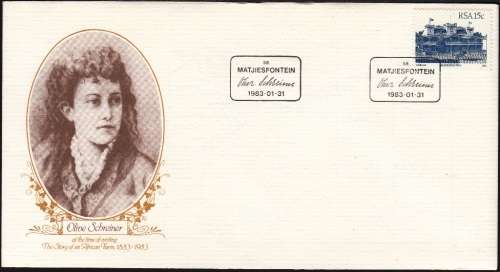 RSA COM. COVER 1983: OLIVE SCHREINER