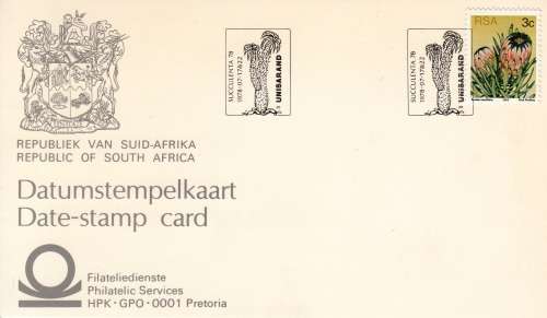 RSA DATE-STAMP CARD 1978: SUCCULENTA