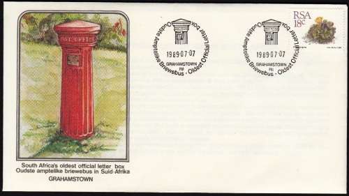 RSA COMM COVER 1989: SOUTH AFRICA`S OLDEST OFFICIAL LETTER BOX