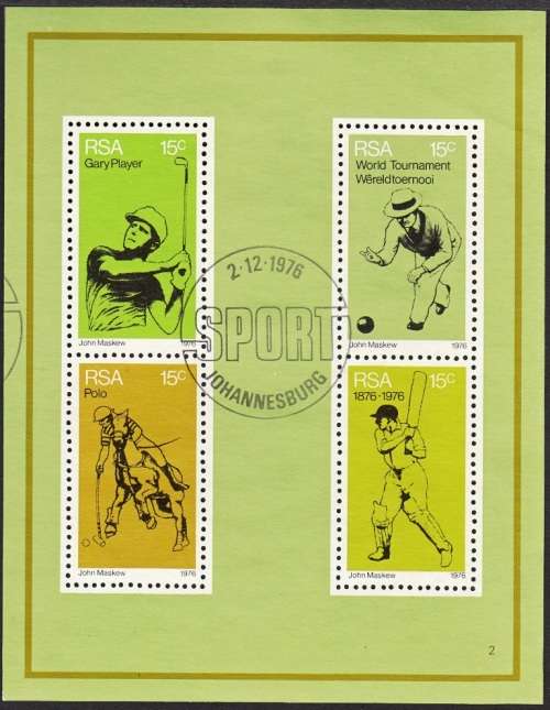 RSA MINISHEET#2 1981: SPORT CTO