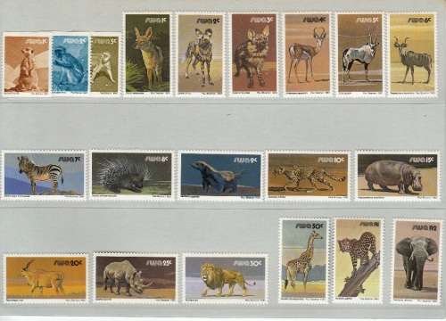 SWA  1980: 3rd DECIMAL DEFINITIVE ISSUE FULL SET MNH (SACC 347-357)