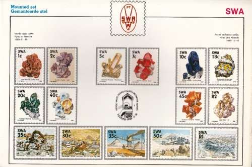 SWA 1989: FOUTH DECIMAL DEFINITIVE ISSUE MNH (SACC 534-539, 541-549)