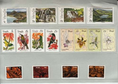 VENDA 1981: FULL SET OF STAMPS ISSUED + MINISHEET#1 MNH (SACC 38-54)