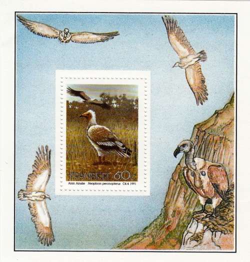 TRANSKEI FOUNDATION MINIATURE SHEET 1991: ENDANGERED BIRDS MNH (SACC 276a)