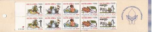 RSA 1997: BOOKLET#25 - WATER CONSERVATION MINT COMPLETE (SACC 1007) ROUND PERFS