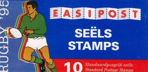 RSA 1995: BOOKLET#8  RUGBY WORLD CUP COMPLETE MINT (SACC 900)