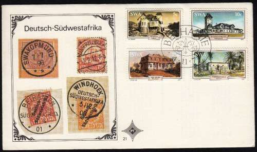 SWA 1977: OFFICIAL FDC#21 - HISTORIC HOUSES