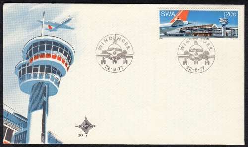 SWA 1977: OFFICIAL FDC#20 - STRIJDOM AIRPORT