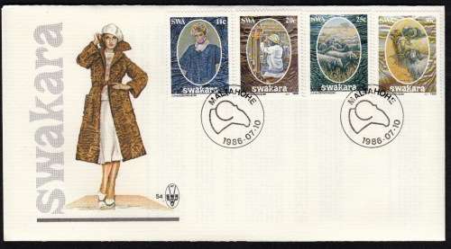 SWA 1986: OFFICIAL FDC#54 - KARAKUL INDUSTRY