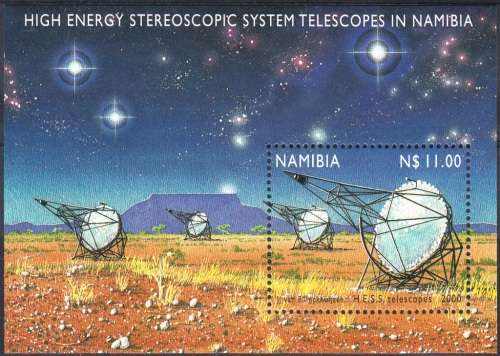 NAMIBIA MINISHEET 2000: TELESCOPE IN NAMIBIA MNH (SACC 341)