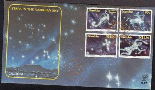 NAMIBIA 1996: FDC 2.17 - STARS IN THE NAMIBIAN SKY
