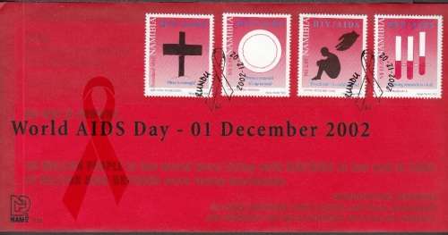 NAMIBIA 2002: FDC 3.35 - WORLD AIDS DAY