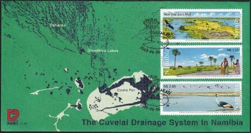 NAMIBIA 2003: FDC 3.38 - THE CUVELAI DRAINAGE SYSTEM IN NAMIBIA