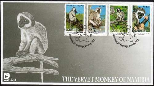 NAMIBIA 2004: FDC 3.41 - VERVET MONKEYS