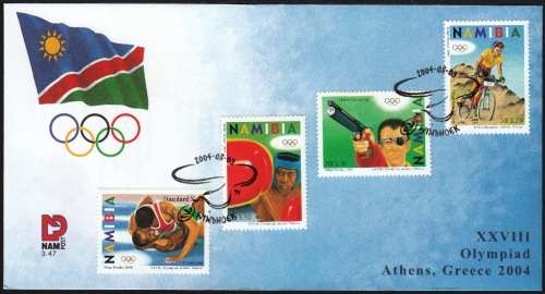 NAMIBIA 2004: FDC 3.47 -  OLYMPIAD ATHENS GREECE