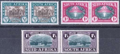 UNION 1939: 250th ANNIVERSARY OF THE HUGUENOT LANDING FULL SET MH (SACC 81-83)
