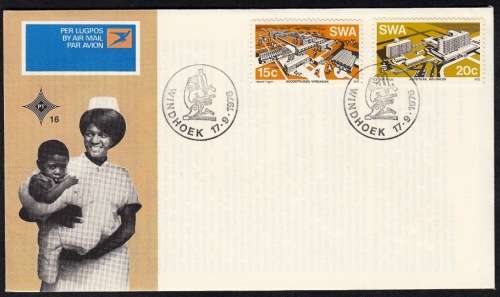 SWA 1976: OFFICIAL FDC 16 - MODERN BUILDINGS
