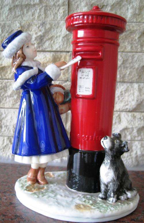 Dear Santa: Gorgeous Royal Staffordshire porcelain figurine. Low Edition Number