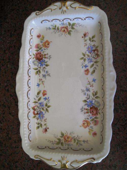 Royal Albert Porcelain: "JUBILEE ROSE" Rectangular CAKE PLATE