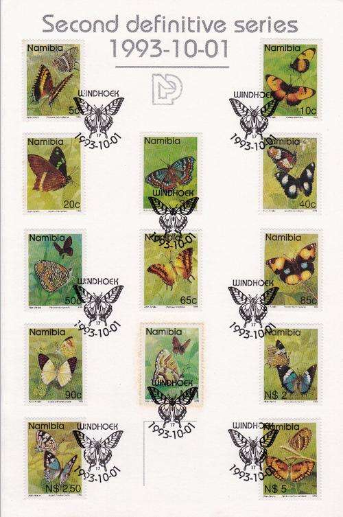 Namibia 1993: Second Definitive Series: Butterflies