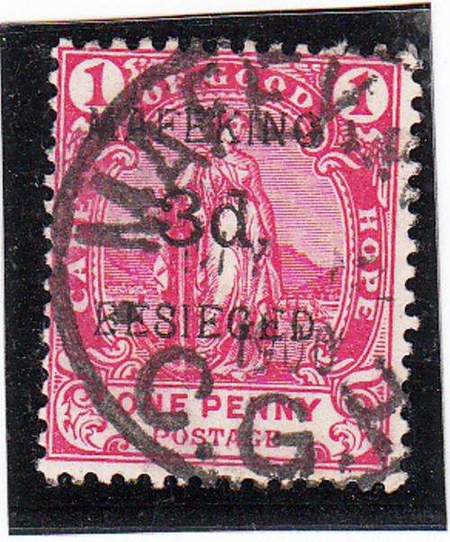MAFEKING SIEGE 3d OVERPRINT USED