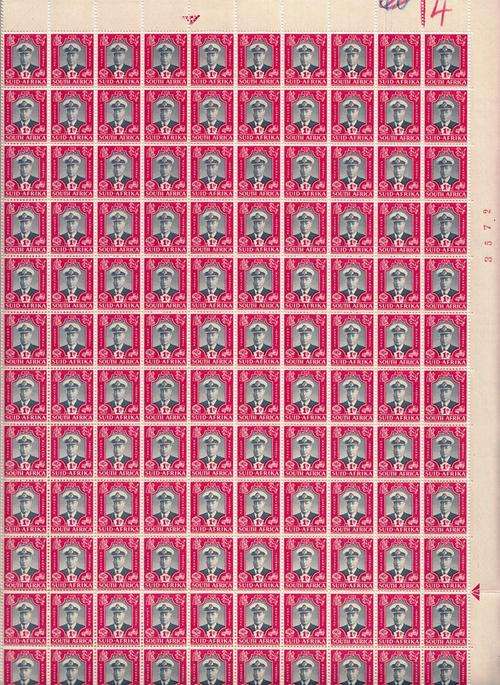 SHEET (120 1d STAMPS) 1947 ROYAL VISIT MNH