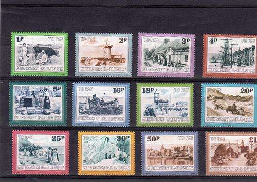 GUERNSEY 1982 POSTAGE DUE SET MNH
