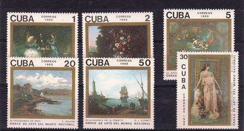 CUBA SET OF 6 STAMPS 1989 MNH