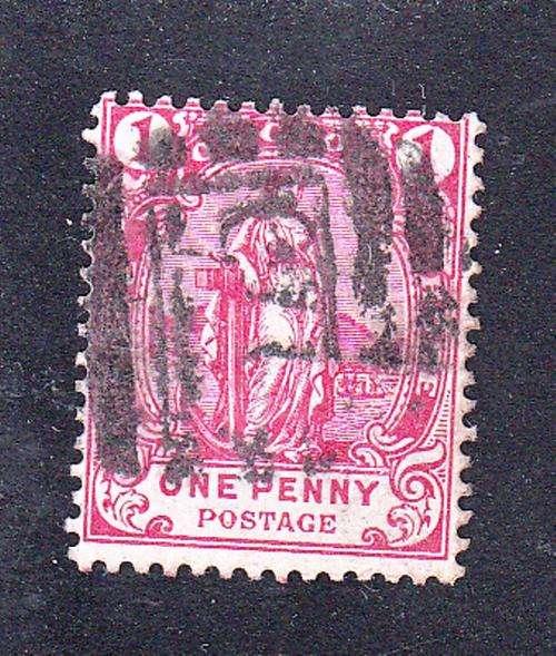 CAPE OF GOOD HOPE 1893: 1d WITH THE HORIZONTAL 9 BAR NUMERAL CANCELLER