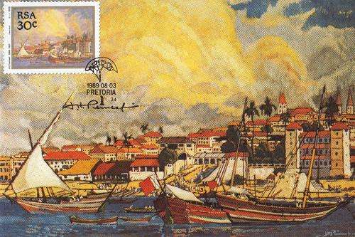 SA 1989 POSTCARD: PIERNEEF:  ZANZIBAR UNUSED CTO PRETORIA